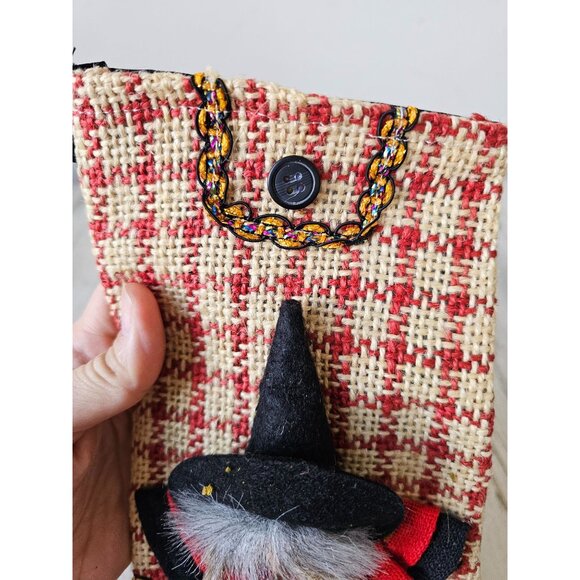 La befana witch stocking Halloween decor RARE shabby chic - Picture 2 of 7